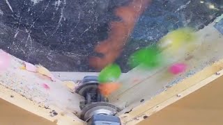 Eggs, Bunny, Chicken in Chainsaw Box Shredder