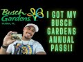 I Got My Busch Gardens Annual Pass | Busch Gardens Tour
