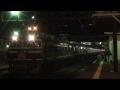 夜の新津駅　寝台特急トワイライトエクスプレスとＤ51　2011-5-3