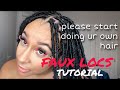 EASY AND AFFORDABLE FAUX LOCS TUTORIAL | DIY FAUX LOCS AT HOME IN 2024