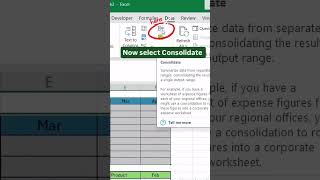 How To Consolidate Data In Excel