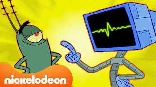 Губка Боб | 30 Минут С Планктоном И Карен, Лучшей Парой В Бикини Боттом | Nickelodeon (Россия)