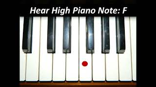 Hear Piano Note - High F