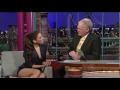 Eva Longoria Wardrobe Malfunction on Letterman Show 6th April 2011