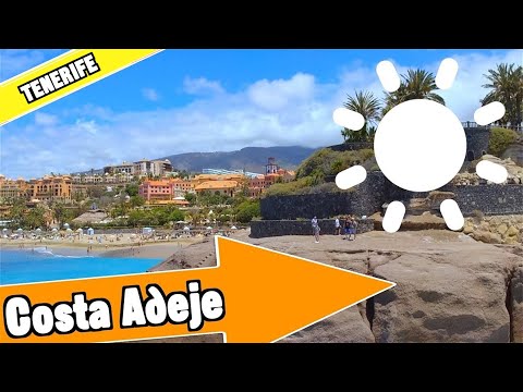 Costa Adeje Tenerife Spain: Tour of beach and resort