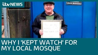 Message of kindness outside Manchester Mosque seen around the world | ITV News