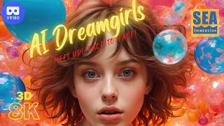 Ai Goddesses, Dreamgirls In 8K 3D Vr180 - Meet Them Up Close, Face-To-Face