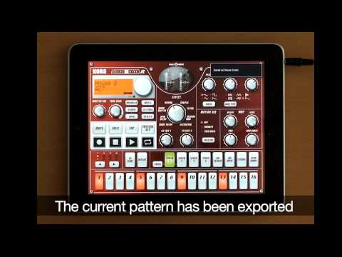 KORG iELECTRIBE for iPad Version 1.1.0 : Audio Export feature