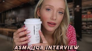 ASMR Starbucks Job Interview 👩🏼💻☕️ (Tapping, Typing) | GwenGwiz