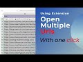 How to open Multiple URLs/website/links with one Click (at once)