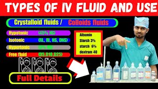 Types Of Iv Fluids And Uses. Crystalloid & Colloids Fluid Full Details.