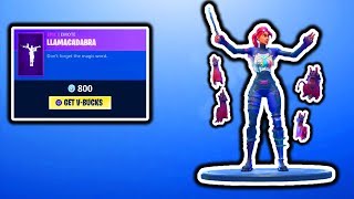 FORTNITE NEW LLAMACADABRA EMOTE! RARE ASSAULT TROOPER SKIN! FORTNITE ITEM SHOP UPDATE! FREE VBUCKS