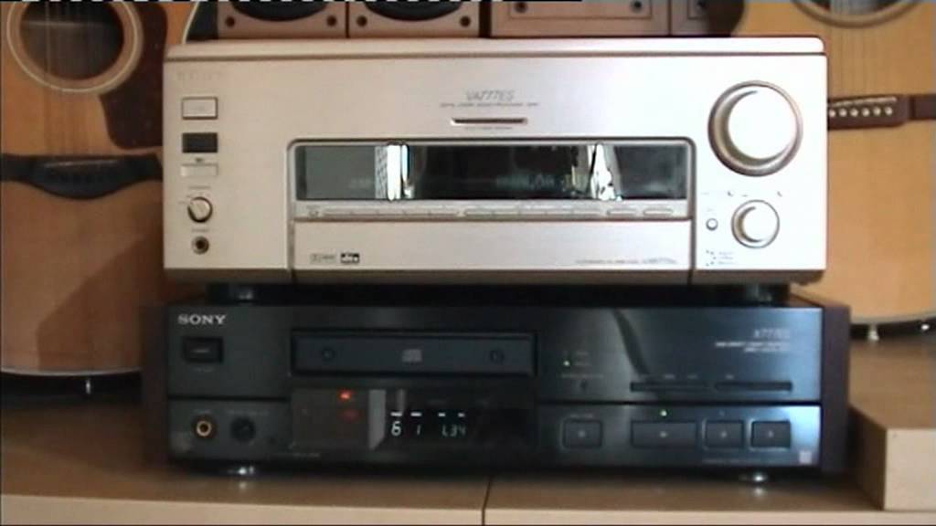 Sony ES - CDP-X777ES and TA-VA777ES amplifier - YouTube