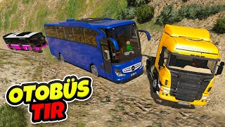Güçlü Tırlar Ve Otobüsler Dağdan İniş Yolunda - Gta 5