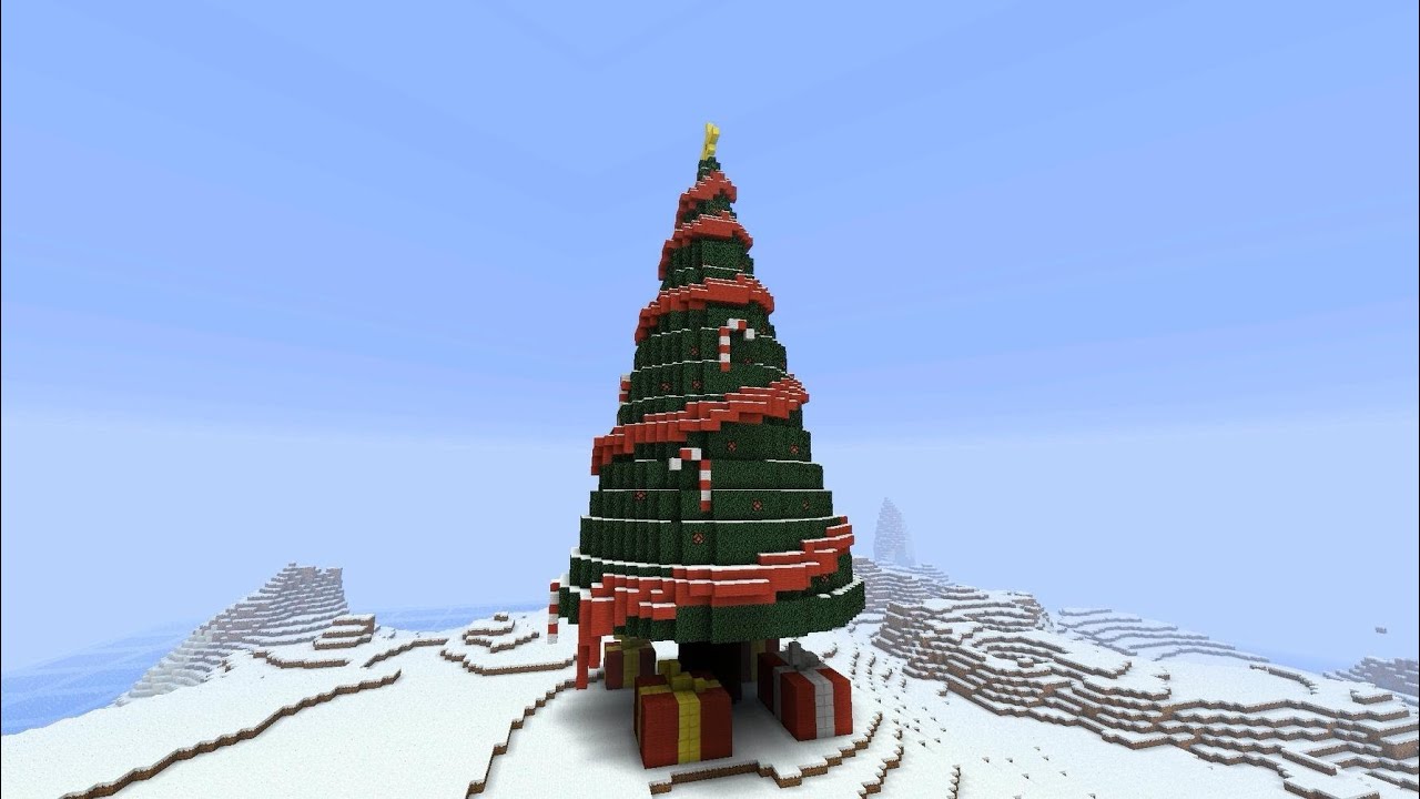 Minecraft Christmas tree explodes YouTube