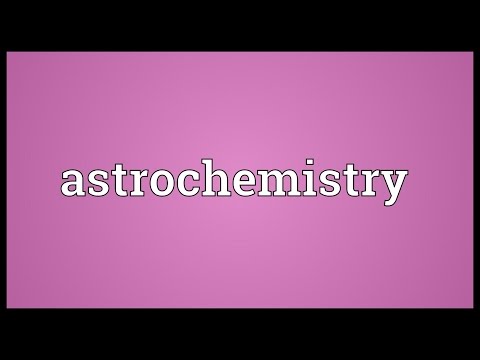 Header of astrochemistry