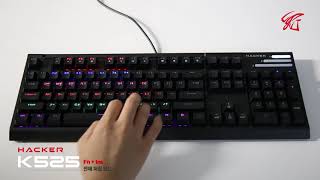 Abko K525 Gtmx Mechanical Rainbow Led Keyboard.