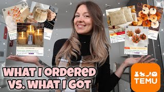 Huge Temu Haul 2025 Autumn Homeware Products What I Ordered Vs What I Got
