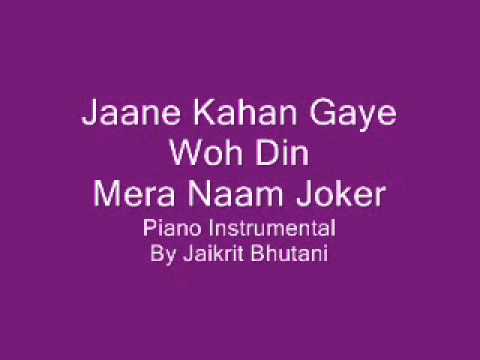 Jaane Kahan Gaye Woh Din - Mera Naam JokerPiano