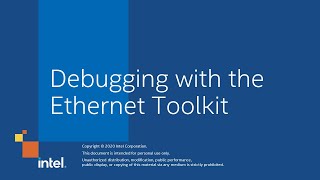 Debugging with the Ethernet Toolkit