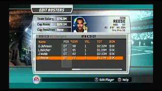 MADDEN NFL 07 Legendary Team Roster 1981 San Diego Chargers