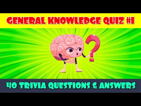 Pub Quiz General Knowledge  Pub Trivia Quiz  Virtual Pub Quiz  40 Trivia Questions amp Answers