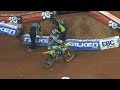 Mike Alessi Wrecks Broc Tickle - Atlanta Supercross 2014