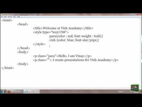 Style tag -- HTML Head Section in Hindi (part 25) html in...