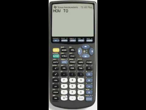 How to Find Square root in TI-