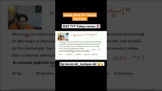 Ilgi Durum Eki Tamlayan Eki 2022 Tyt Türkçe Soruları