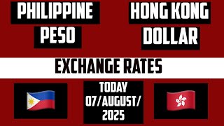 Philippine Peso To Hong Kong Dollar 7 August 2025 Hong Kongs Forex Reserves Drop To 3-Month Low