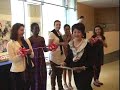 Exhibition in AXA Paris ribbon cutting ceremony