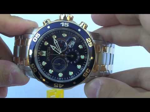 0 Invicta Watch Mens 0077 Scuba Pro Diver Collection Chronograph