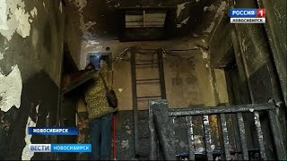 Видео Четыре пожара с разницей в несколько минут произошли ранним утром в Новосибирске от ГТРК Новосибирск, Ольховская улица, Новосибирск, Россия