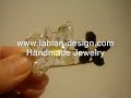 Handmade Swarovski crystal pin - P04473 by Lanlan