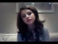 Selena Gomez imitate Justin Bieber! - USTREAM 2011