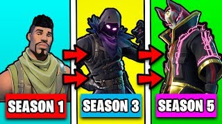 Entwicklung der SKINS von Season 1 bis Season 5 👑 | Fortnite Deutsch German