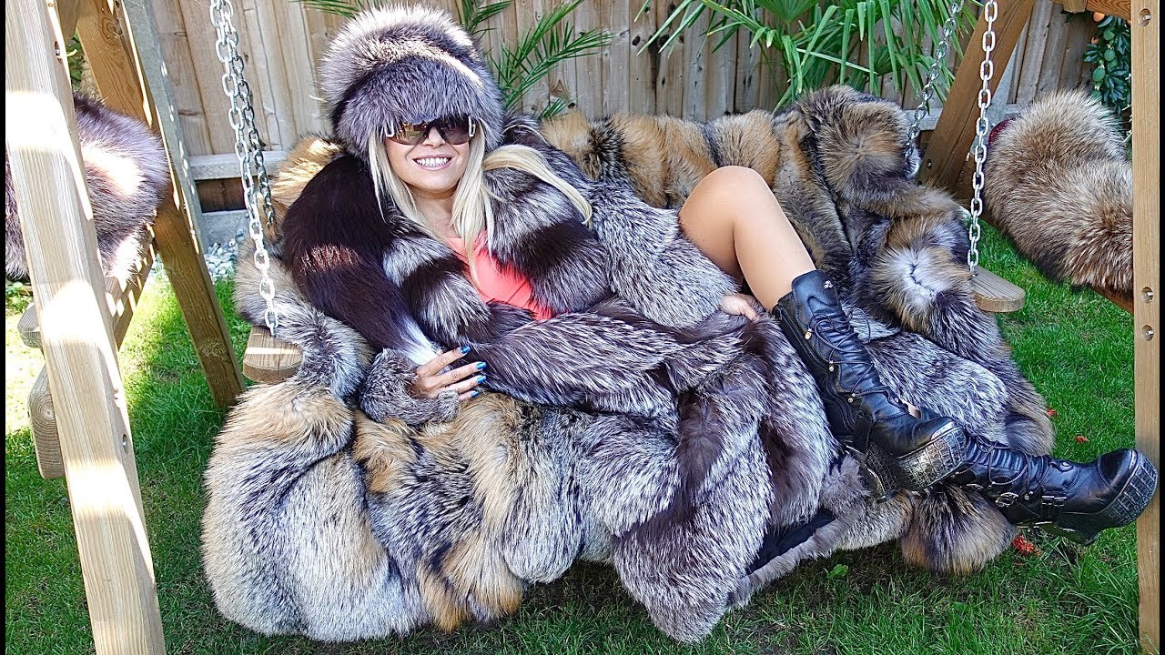 Silver fox fur coat free porn photos