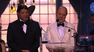 Lars Ulrich and Robert Trujillo from Metallica receive the Polar Music Prize Lars Ulrich and Robert Trujillo from Metallica receive the Polar Music Prize