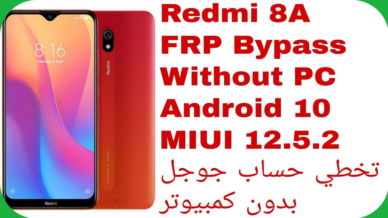 Xiaomi Redmi 8A FRP Bypass Without PC Android 10 MIUI Xiaomi Redmi 8A FRP Bypass Without PC Android 10 MIUI