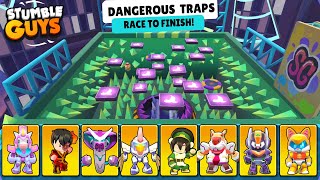 All New Skin 0.90.5 Vs New Map Dangerous Traps Stumble Guys