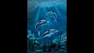 My Dolphin family painting