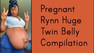 Pregnant Rynn Huge Twin Belly Compilation Tiktok