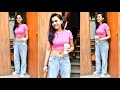 Tejasswi Mam एक  मिंट थांबा ना!😜 Tejasswi Prakash looks all in Pink Outfit as she Papped in Bandra 📸