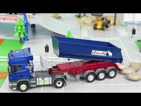Tractor, Fire Truck, Excavator, Garbage Trucks & Police Cars Construction Toy Vehicles for Kids