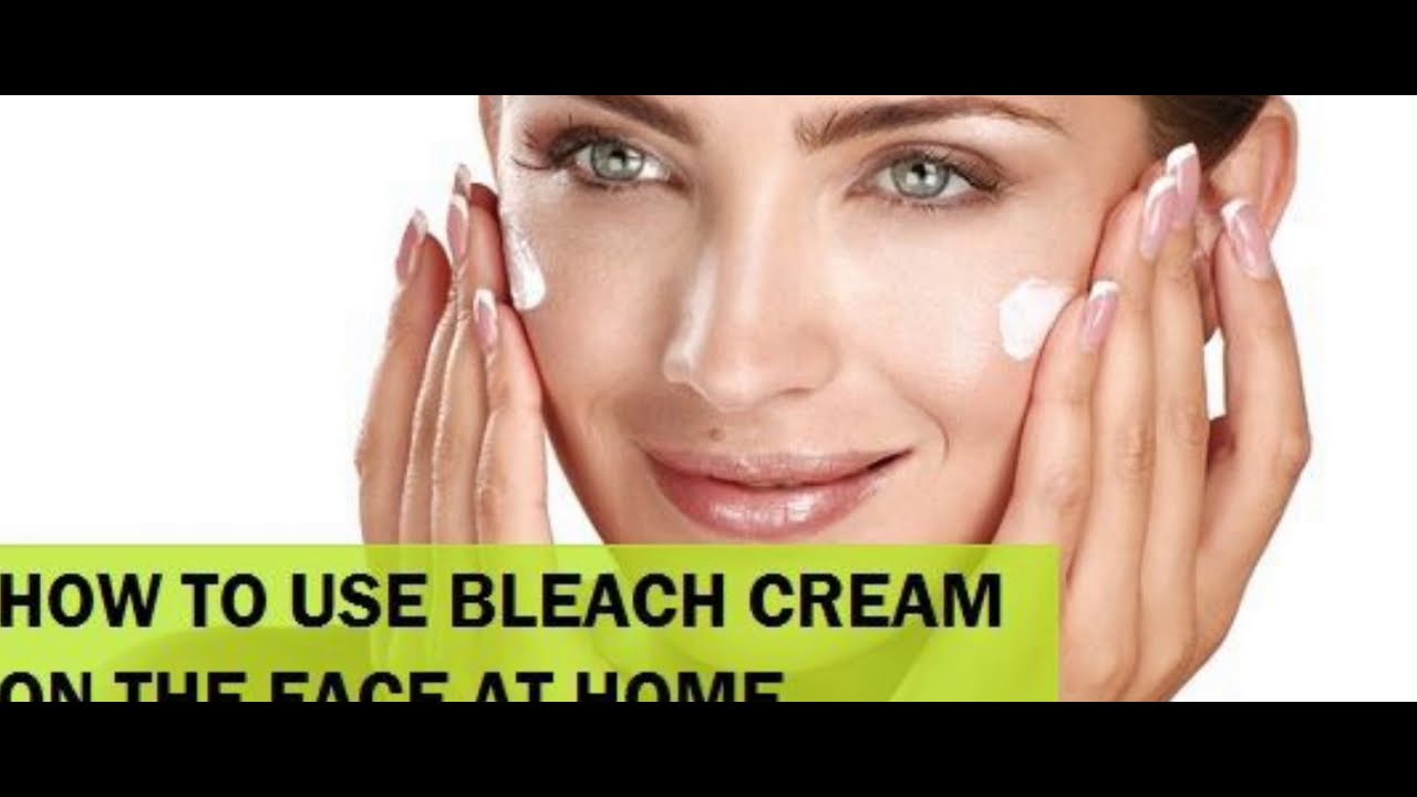 Cream bleach for facial hair