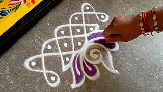 Beautiful Border Rani Designs Friday Rani Border Muggulu Lotus Rani Festival Kolam