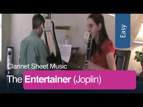 Free Sheet Music | The Entertainer for Easy Clarinet