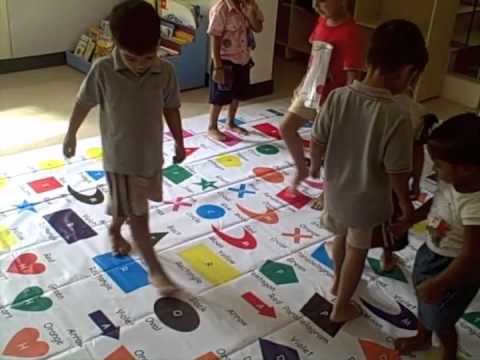 Teaching aids figuring out colours n shapes @ The Wonder Years