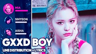 EVERGLOW - GxxD BOY (Line Distribution + Lyrics Color Coded) PATREON REQUESTED